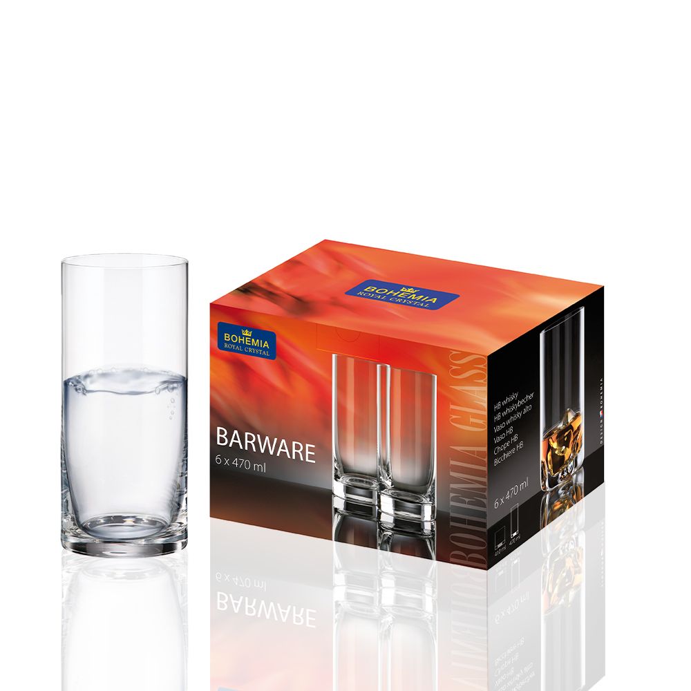 Bộ Ly Pha Lê Bohemia Barware 470ml